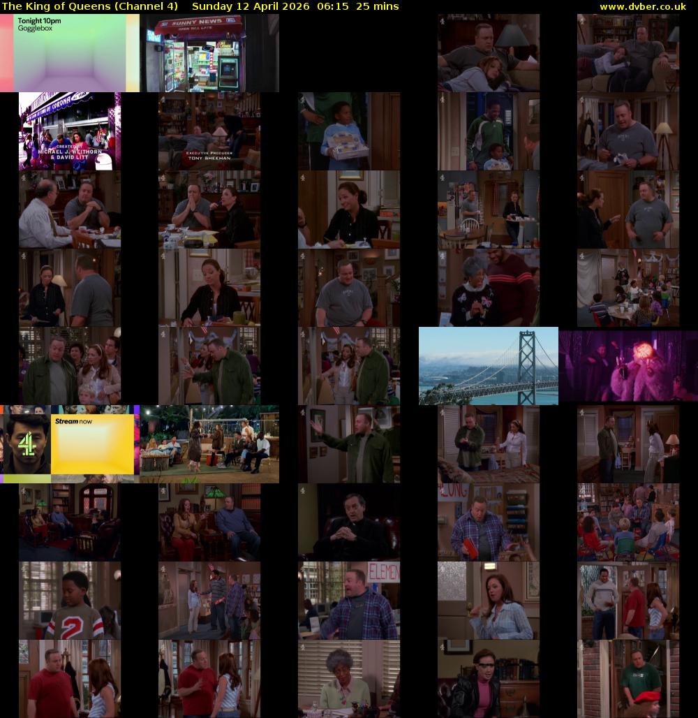 The King of Queens (Channel 4) Sunday 12 April 2026 06:15 - 06:40