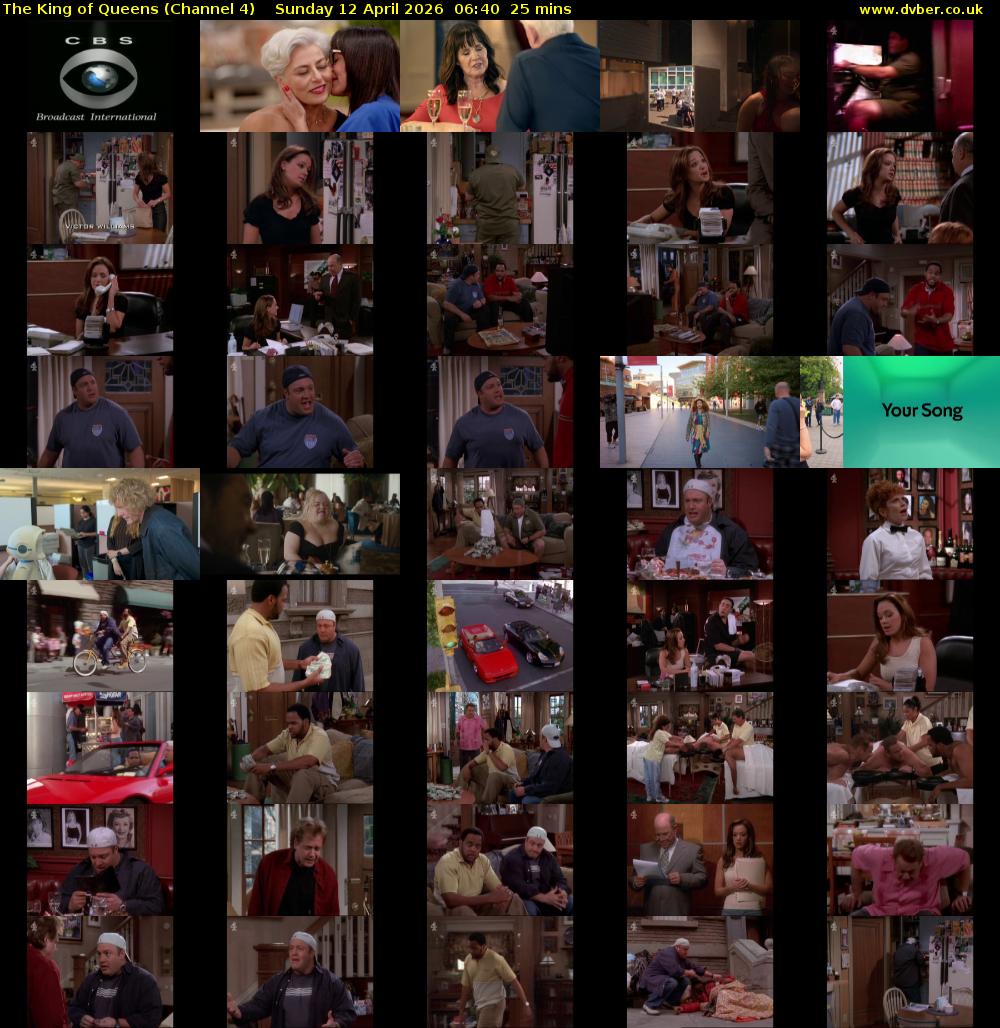 The King of Queens (Channel 4) Sunday 12 April 2026 06:40 - 07:05