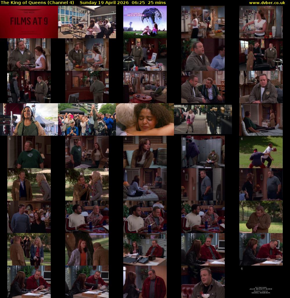 The King of Queens (Channel 4) Sunday 19 April 2026 06:25 - 06:50