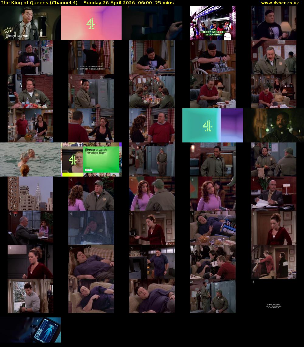 The King of Queens (Channel 4) Sunday 26 April 2026 06:00 - 06:25