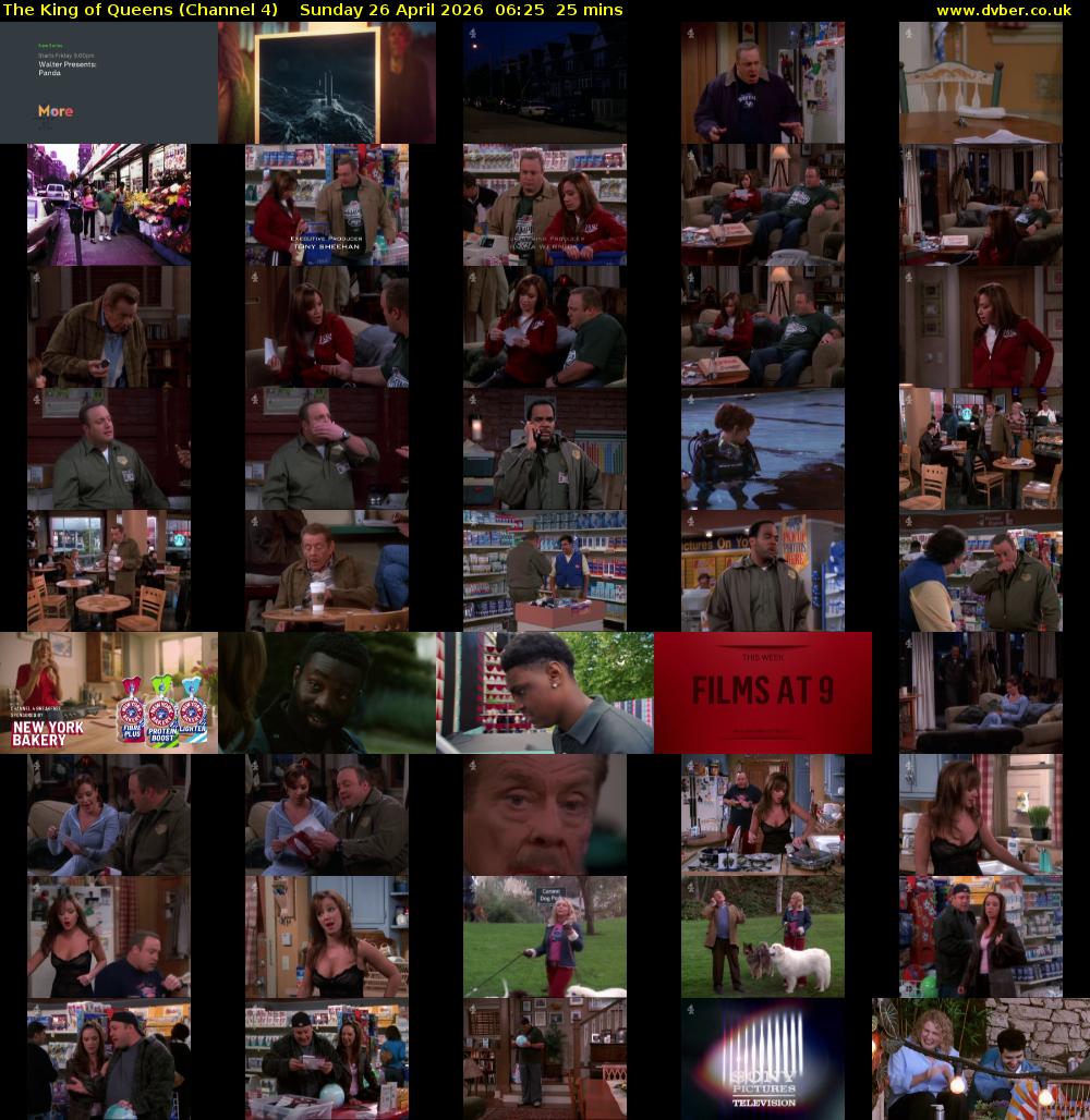 The King of Queens (Channel 4) Sunday 26 April 2026 06:25 - 06:50