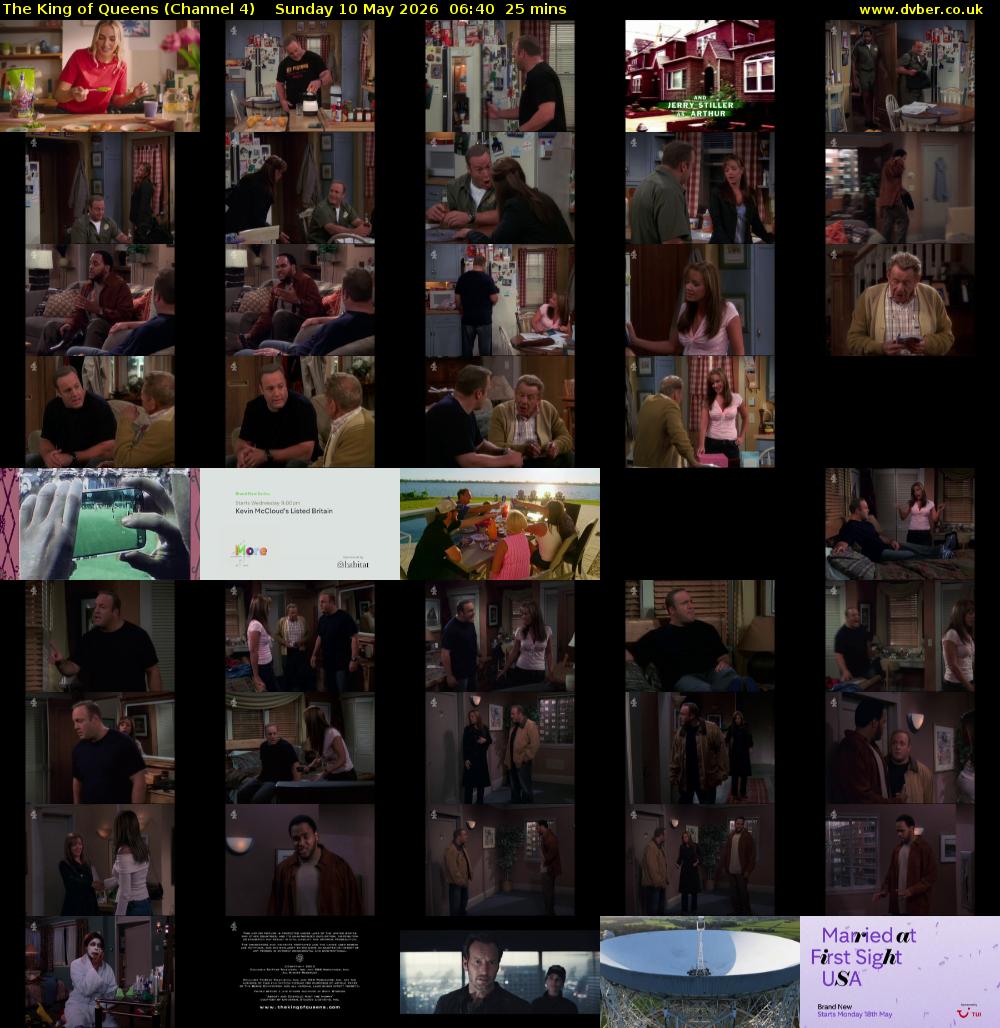 The King of Queens (Channel 4) Sunday 10 May 2026 06:40 - 07:05