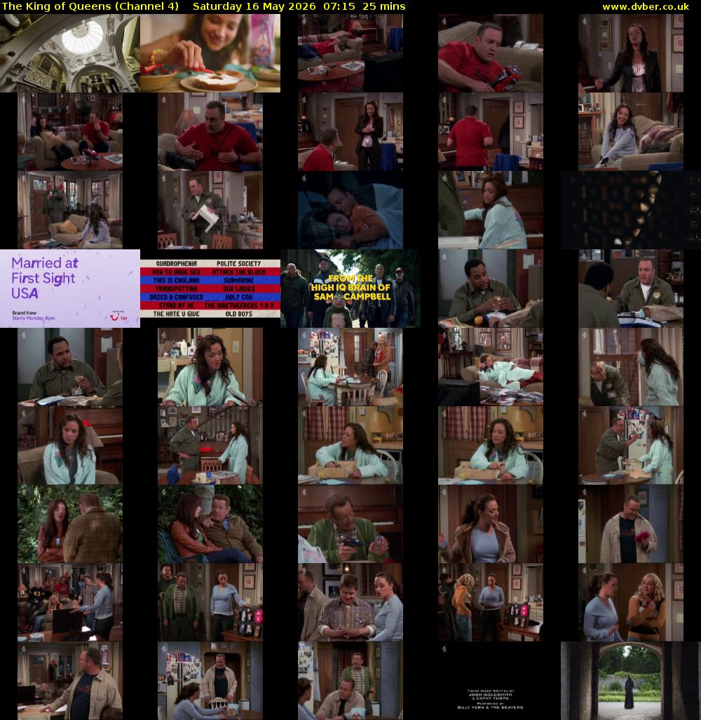 The King of Queens (Channel 4) Saturday 16 May 2026 07:15 - 07:40