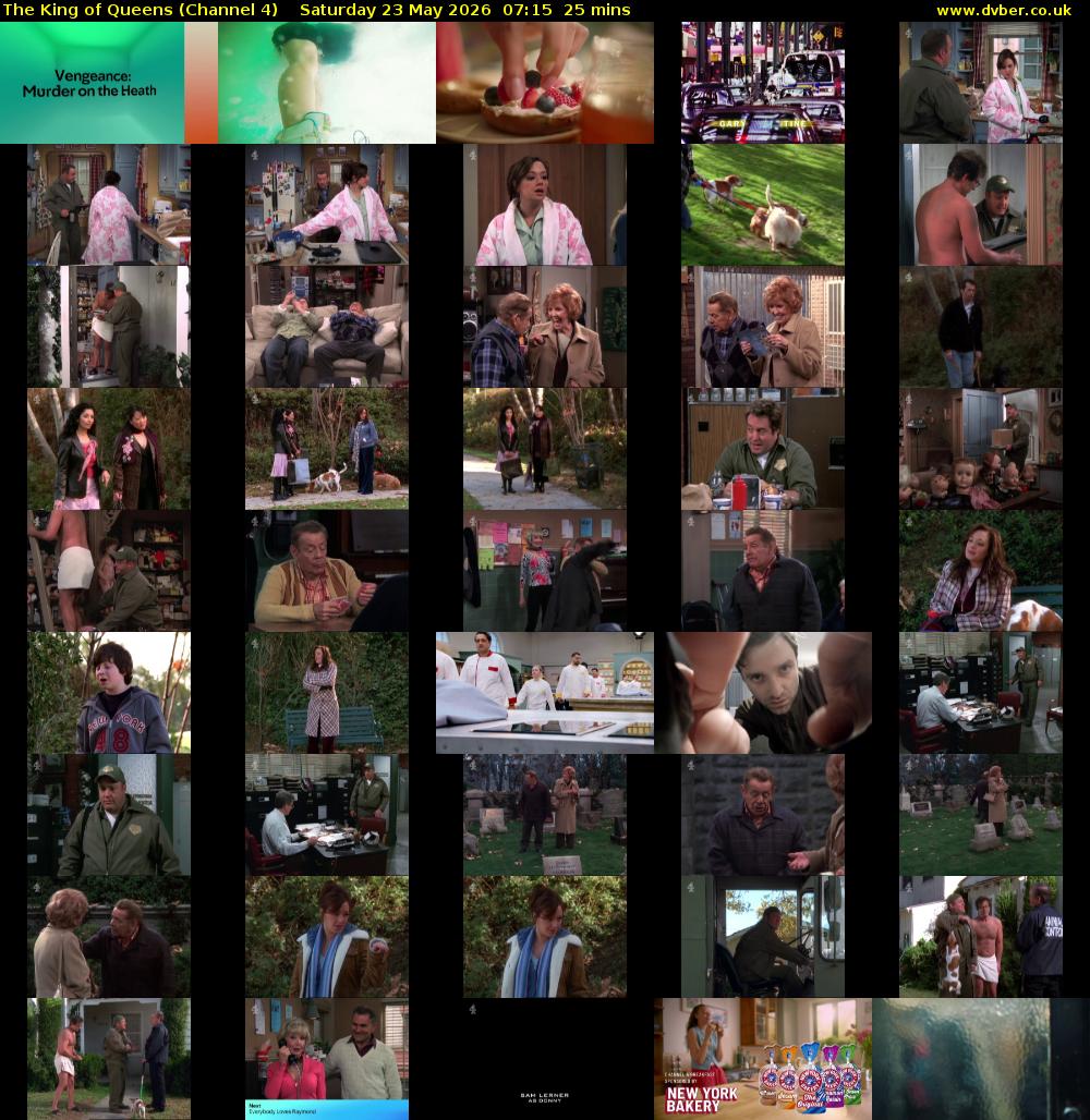The King of Queens (Channel 4) Saturday 23 May 2026 07:15 - 07:40