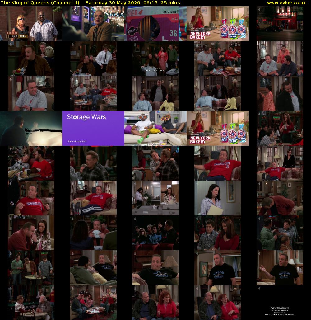 The King of Queens (Channel 4) Saturday 30 May 2026 06:15 - 06:40