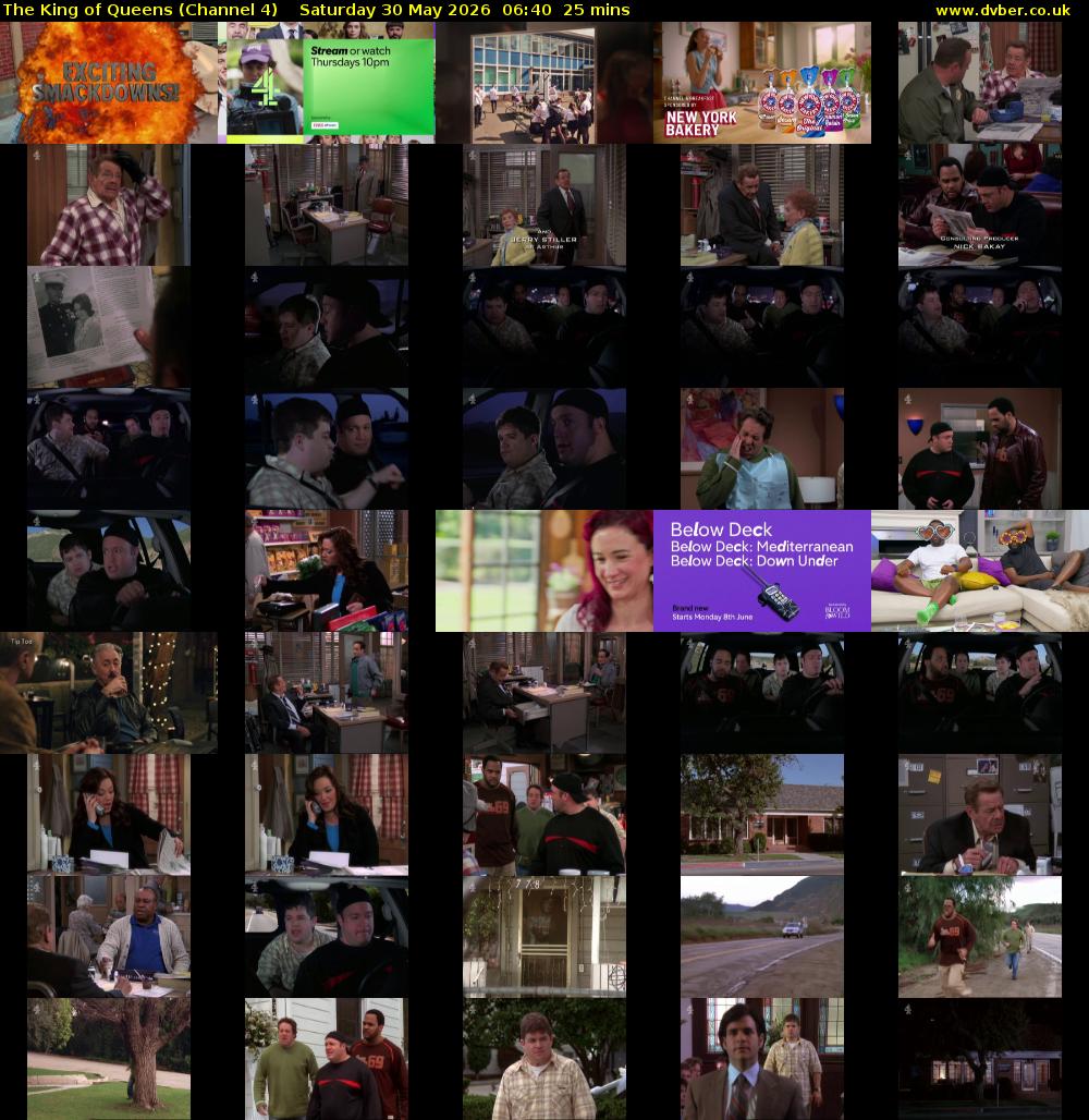 The King of Queens (Channel 4) Saturday 30 May 2026 06:40 - 07:05