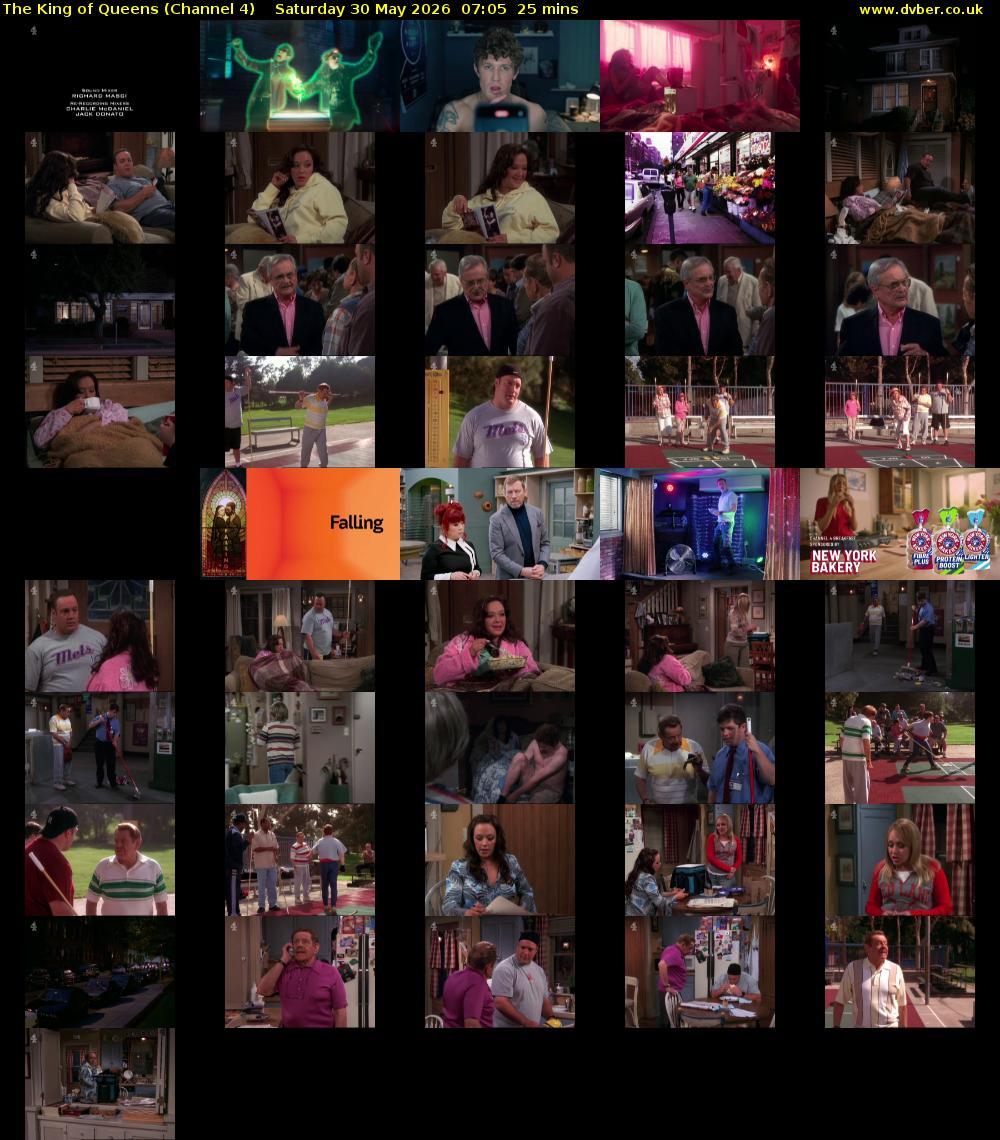The King of Queens (Channel 4) Saturday 30 May 2026 07:05 - 07:30