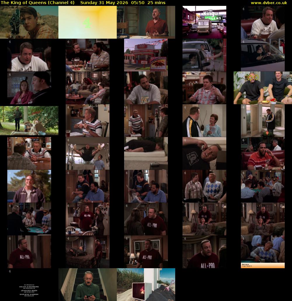 The King of Queens (Channel 4) Sunday 31 May 2026 05:50 - 06:15