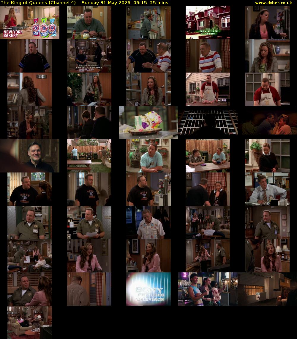 The King of Queens (Channel 4) Sunday 31 May 2026 06:15 - 06:40