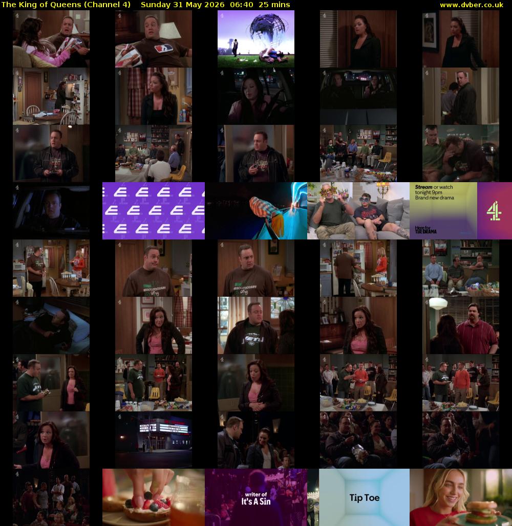 The King of Queens (Channel 4) Sunday 31 May 2026 06:40 - 07:05