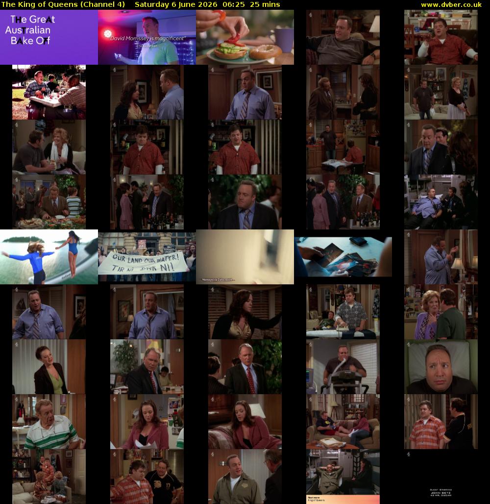 The King of Queens (Channel 4) Saturday 6 June 2026 06:25 - 06:50