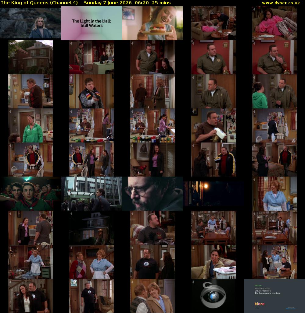 The King of Queens (Channel 4) Sunday 7 June 2026 06:20 - 06:45