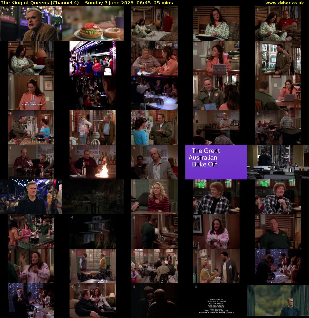 The King of Queens (Channel 4) Sunday 7 June 2026 06:45 - 07:10