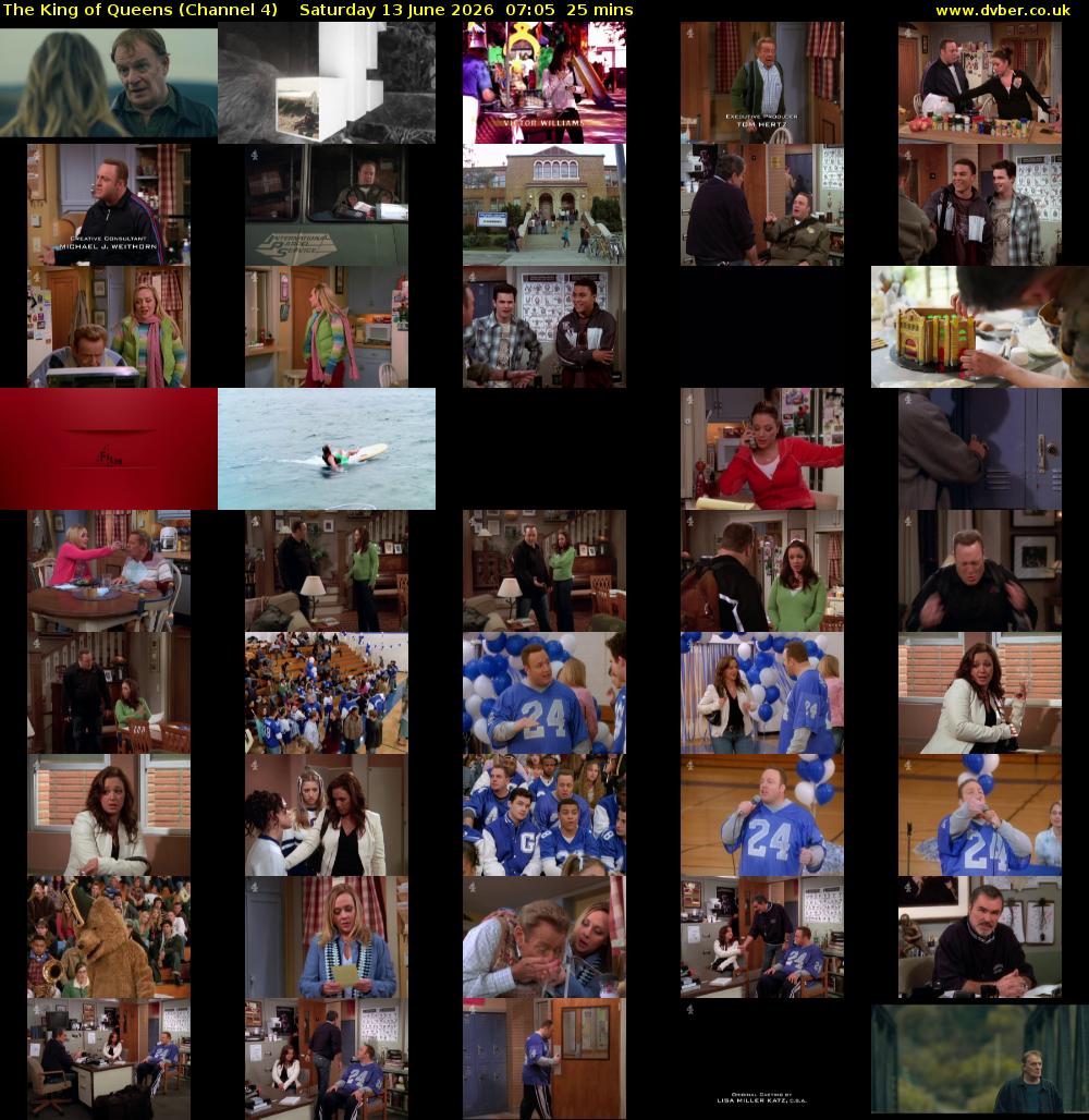 The King of Queens (Channel 4) Saturday 13 June 2026 07:05 - 07:30