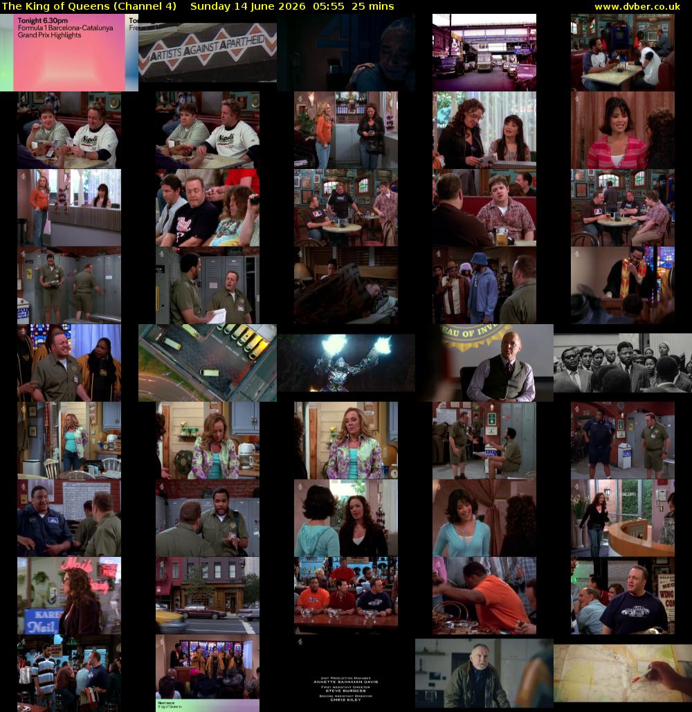 The King of Queens (Channel 4) Sunday 14 June 2026 05:55 - 06:20