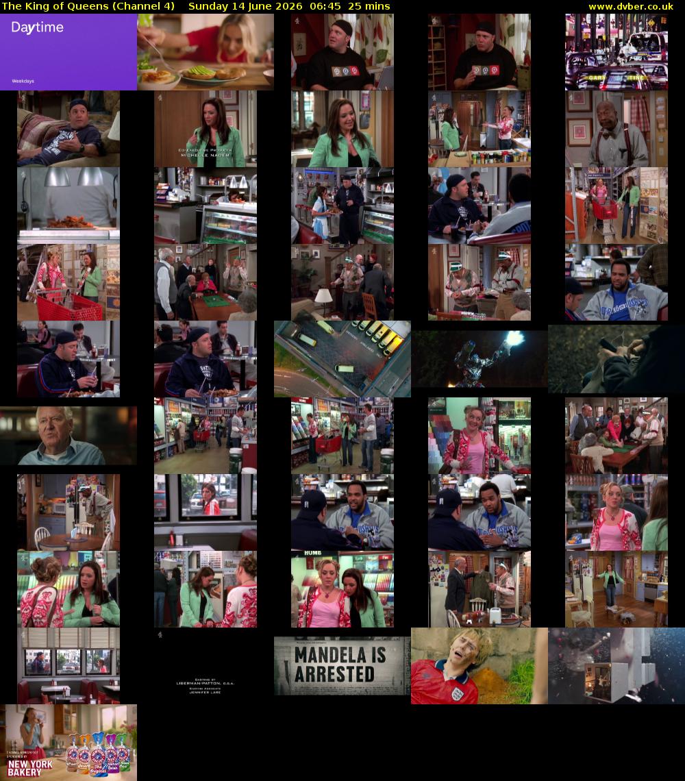 The King of Queens (Channel 4) Sunday 14 June 2026 06:45 - 07:10