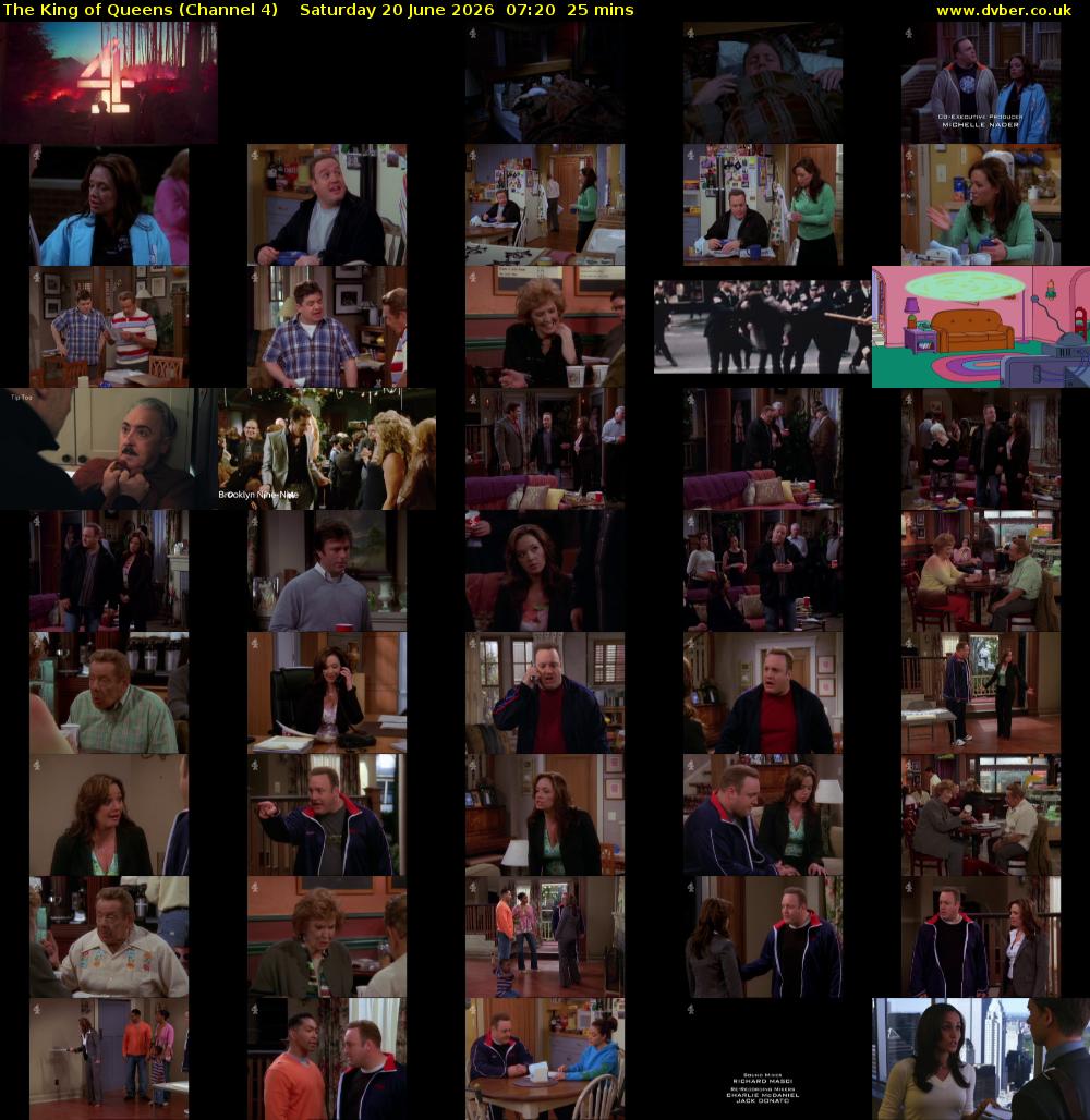 The King of Queens (Channel 4) Saturday 20 June 2026 07:20 - 07:45