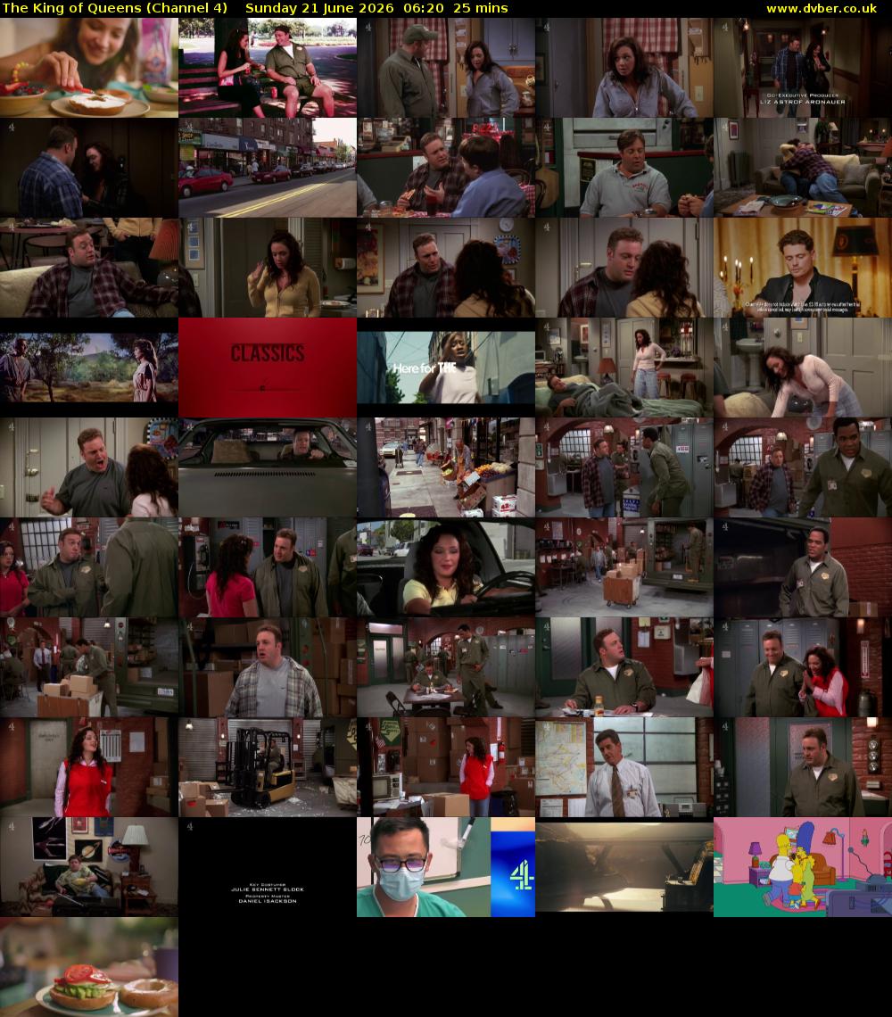 The King of Queens (Channel 4) Sunday 21 June 2026 06:20 - 06:45