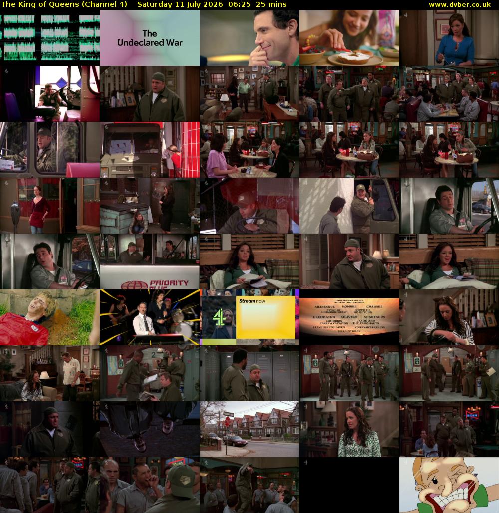 The King of Queens (Channel 4) Saturday 11 July 2026 06:25 - 06:50