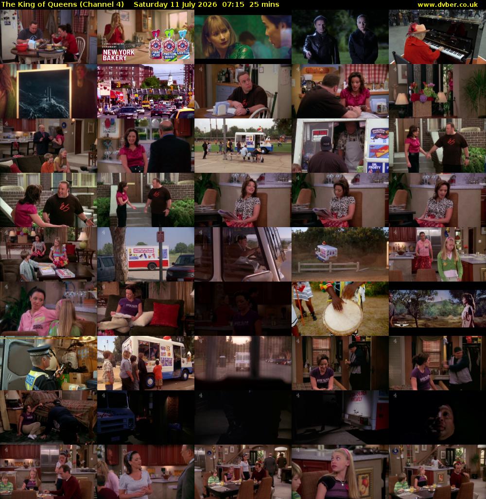 The King of Queens (Channel 4) Saturday 11 July 2026 07:15 - 07:40