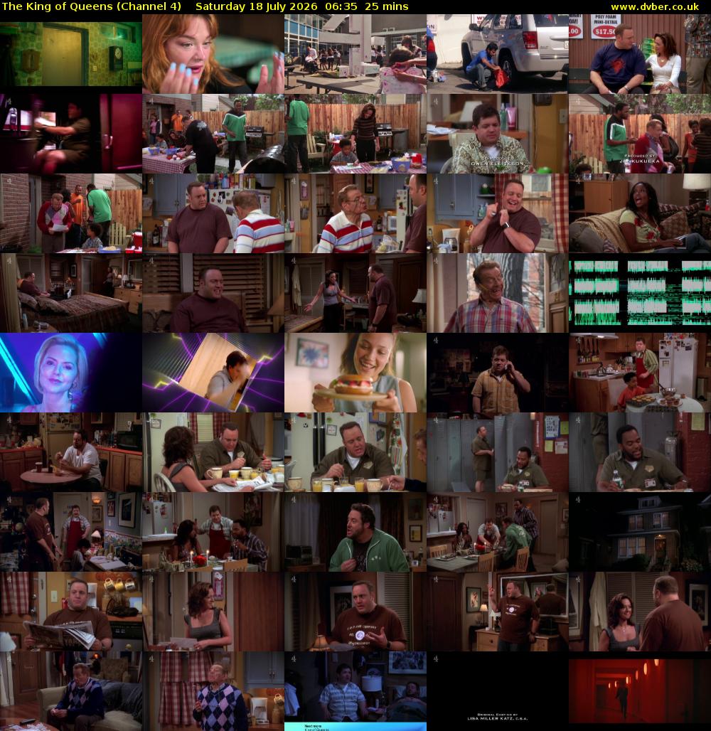 The King of Queens (Channel 4) Saturday 18 July 2026 06:35 - 07:00