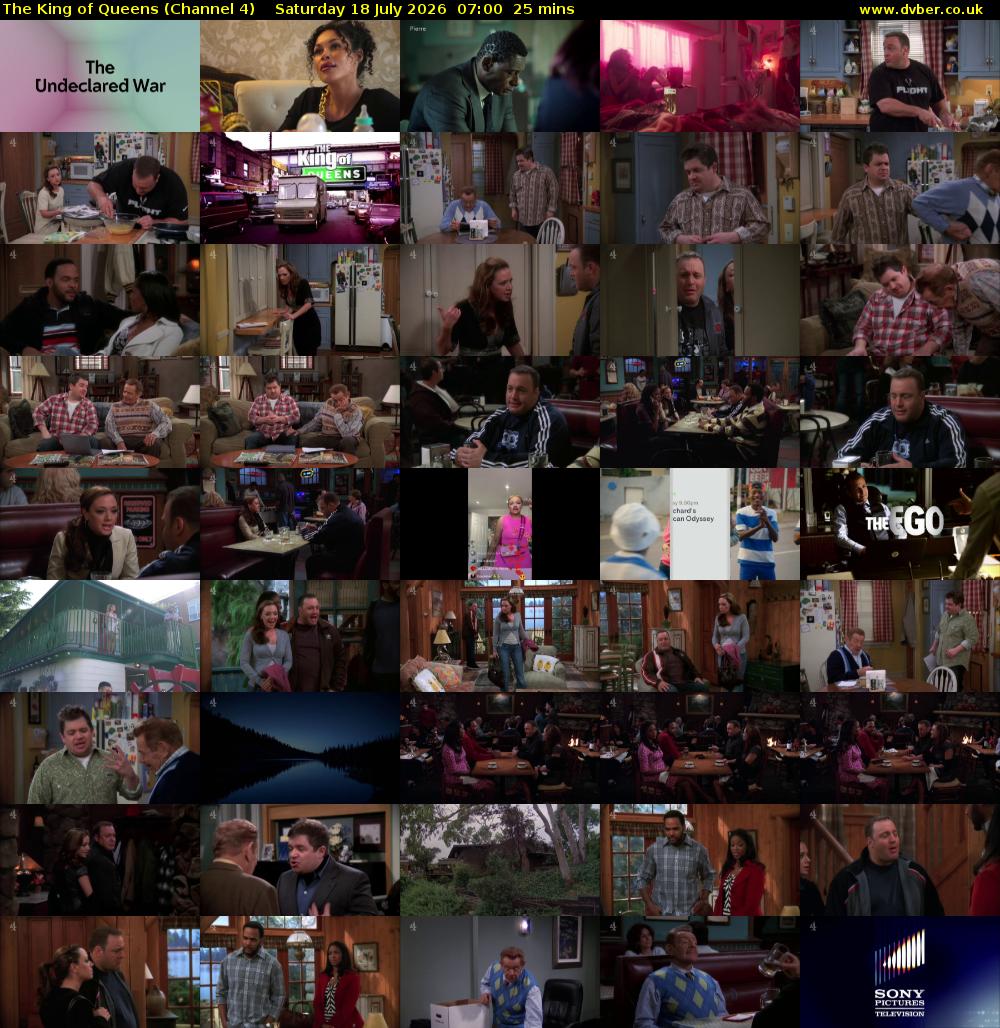 The King of Queens (Channel 4) Saturday 18 July 2026 07:00 - 07:25