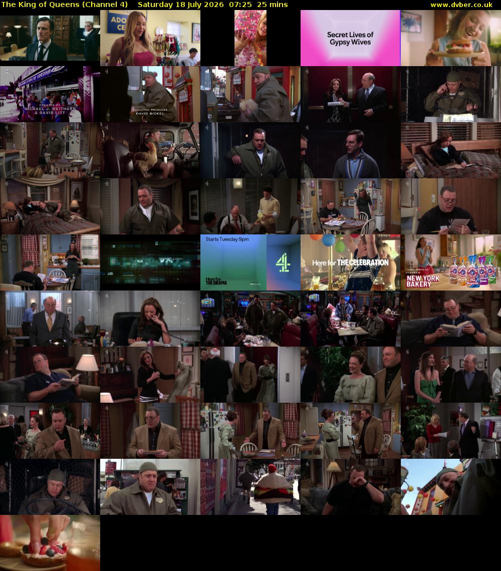 The King of Queens (Channel 4) Saturday 18 July 2026 07:25 - 07:50