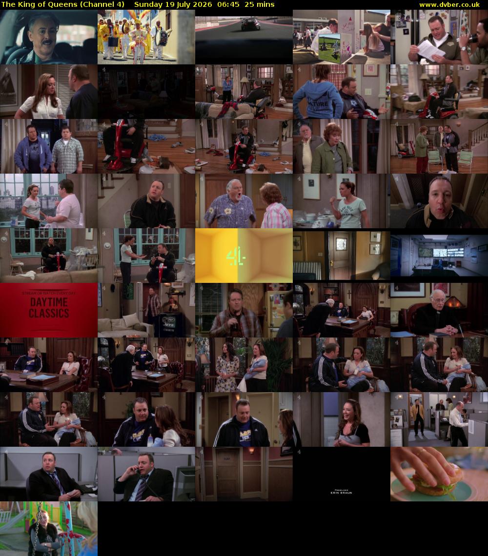 The King of Queens (Channel 4) Sunday 19 July 2026 06:45 - 07:10