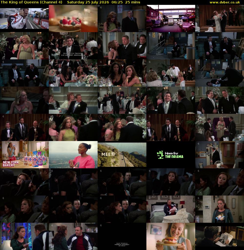 The King of Queens (Channel 4) Saturday 25 July 2026 06:25 - 06:50
