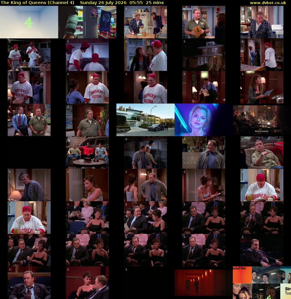 The King of Queens (Channel 4) Sunday 26 July 2026 05:55 - 06:20