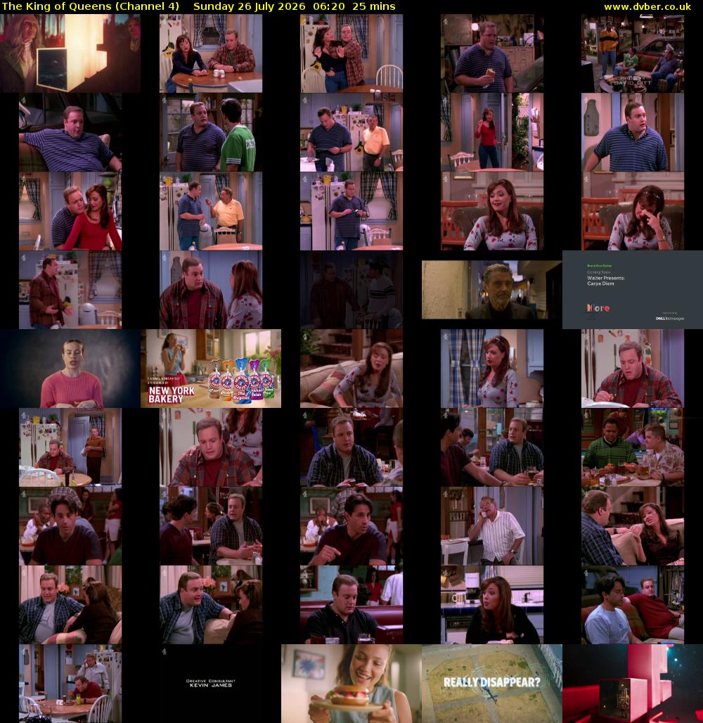 The King of Queens (Channel 4) Sunday 26 July 2026 06:20 - 06:45