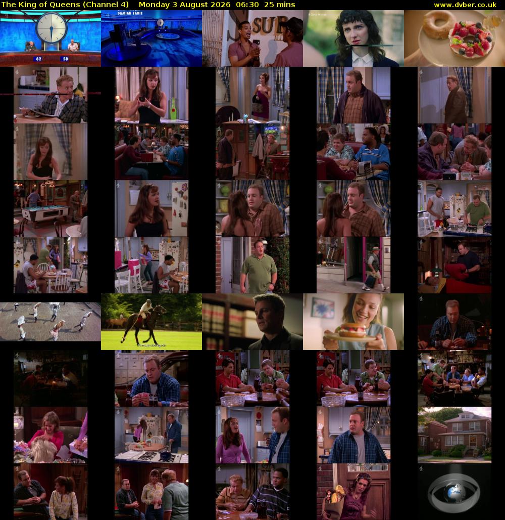 The King of Queens (Channel 4) Monday 3 August 2026 06:30 - 06:55