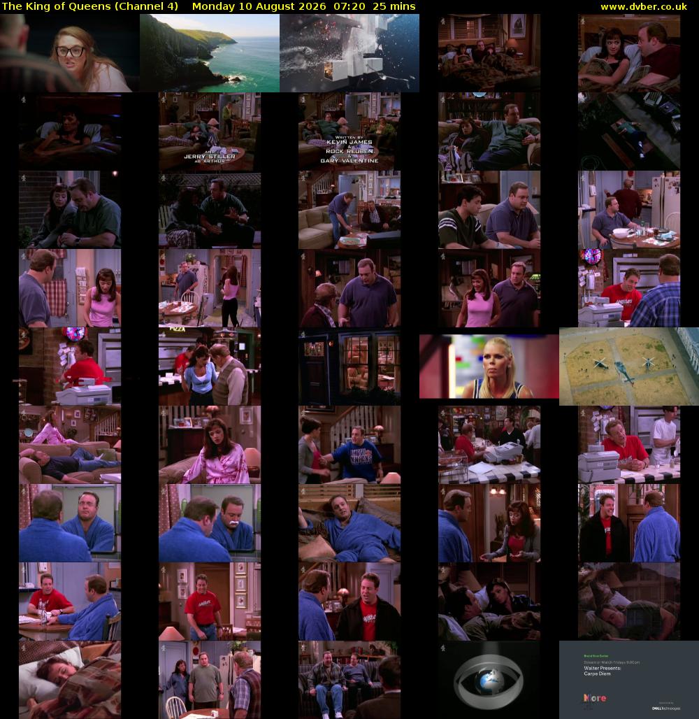 The King of Queens (Channel 4) Monday 10 August 2026 07:20 - 07:45