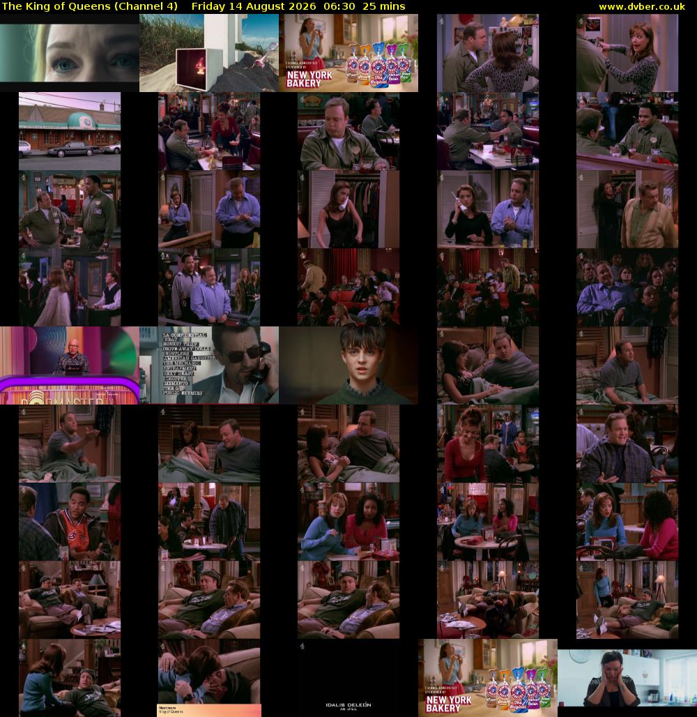 The King of Queens (Channel 4) Friday 14 August 2026 06:30 - 06:55