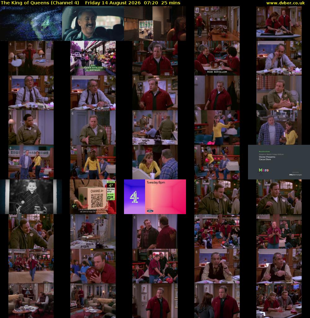 The King of Queens (Channel 4) Friday 14 August 2026 07:20 - 07:45