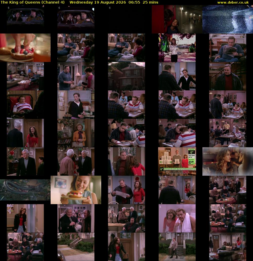 The King of Queens (Channel 4) Wednesday 19 August 2026 06:55 - 07:20