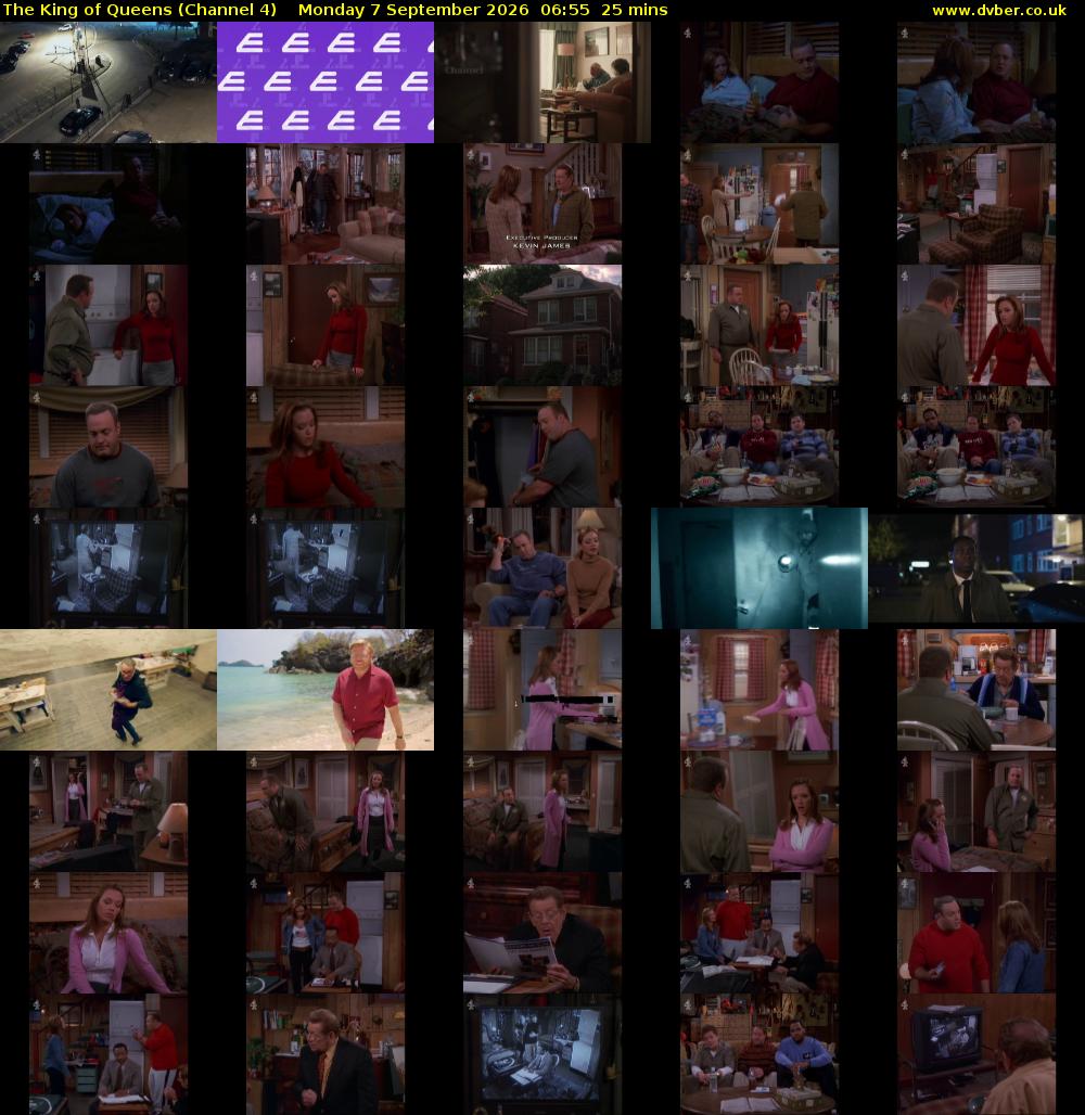 The King of Queens (Channel 4) Monday 7 September 2026 06:55 - 07:20