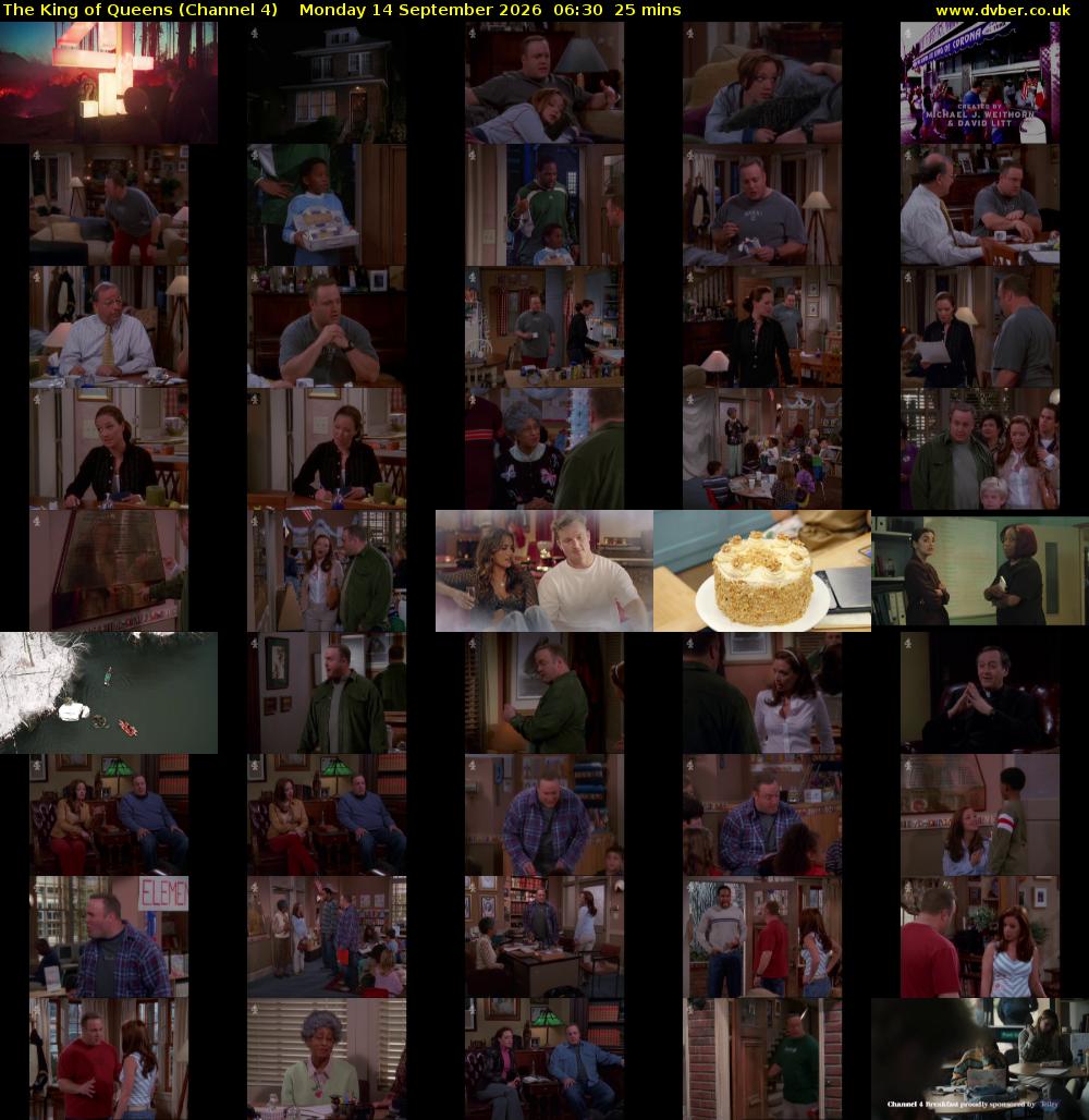 The King of Queens (Channel 4) Monday 14 September 2026 06:30 - 06:55