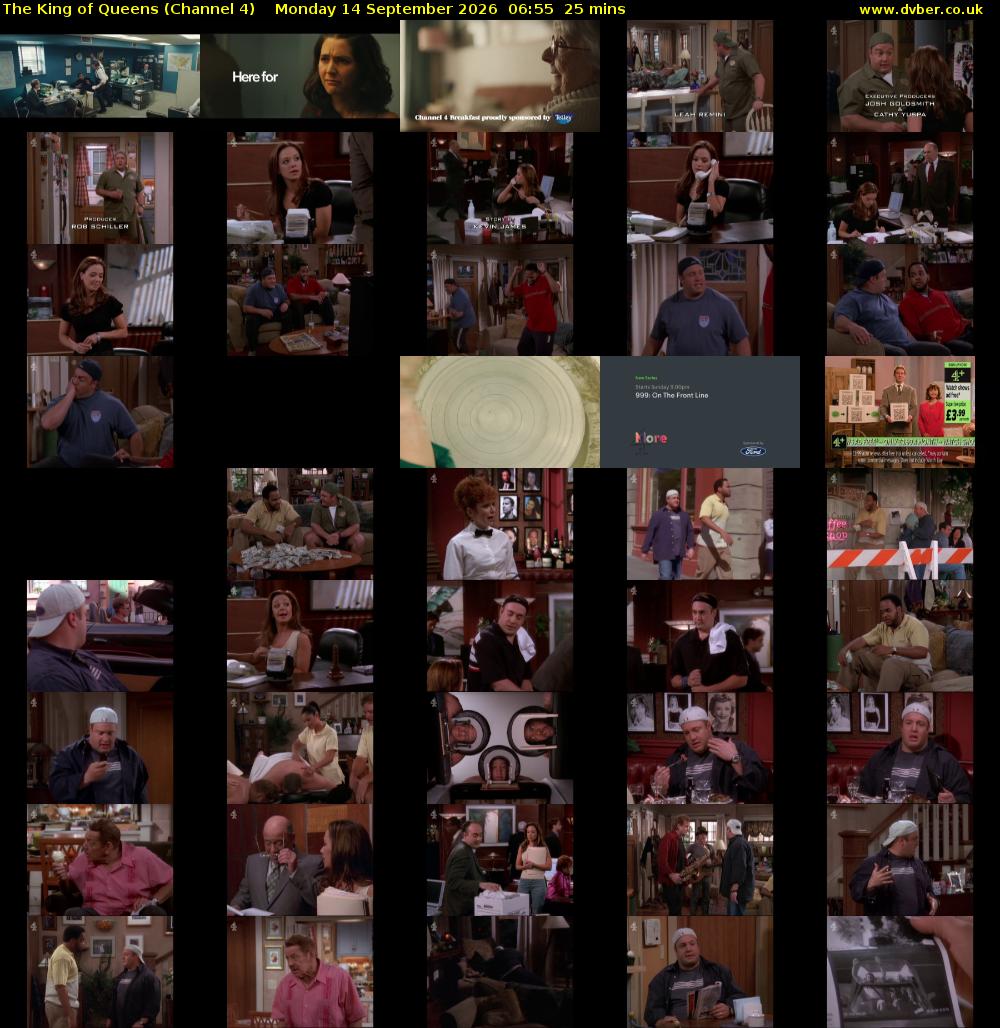 The King of Queens (Channel 4) Monday 14 September 2026 06:55 - 07:20