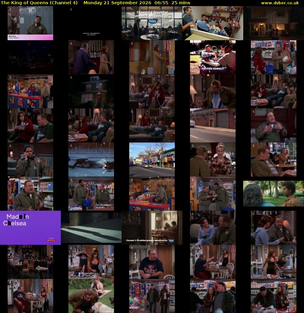 The King of Queens (Channel 4) Monday 21 September 2026 06:55 - 07:20