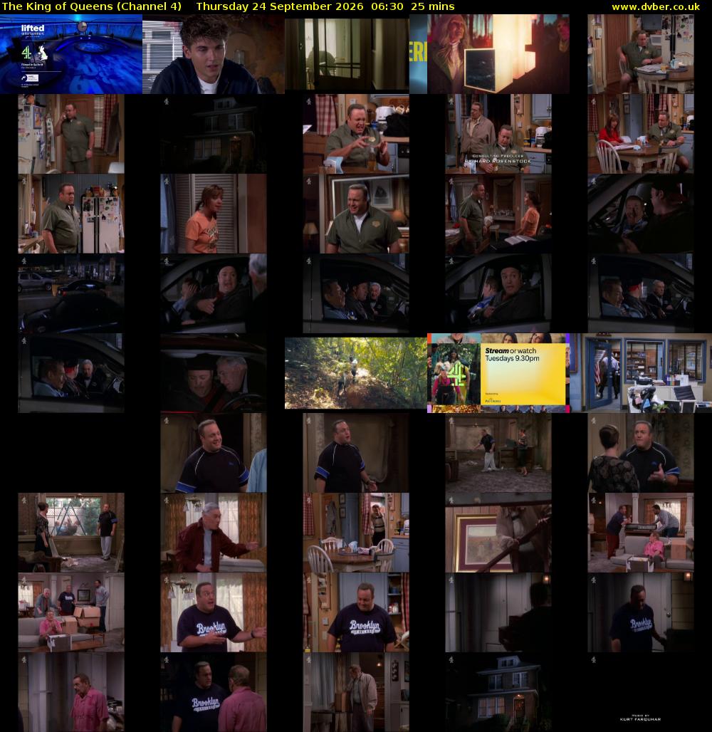 The King of Queens (Channel 4) Thursday 24 September 2026 06:30 - 06:55