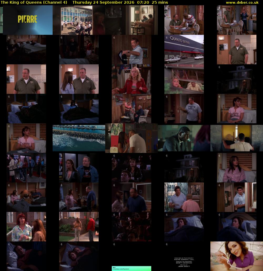 The King of Queens (Channel 4) Thursday 24 September 2026 07:20 - 07:45