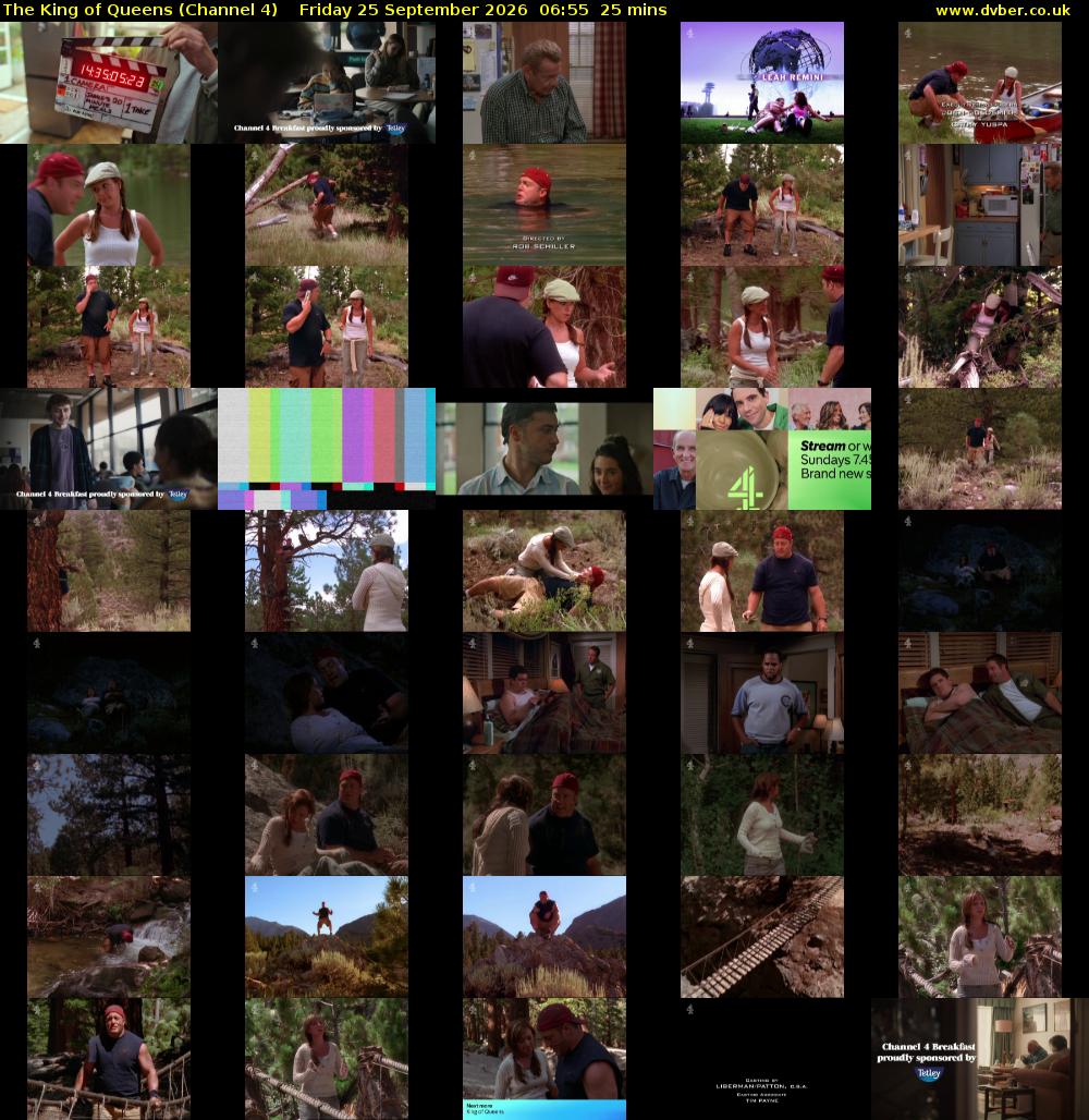 The King of Queens (Channel 4) Friday 25 September 2026 06:55 - 07:20