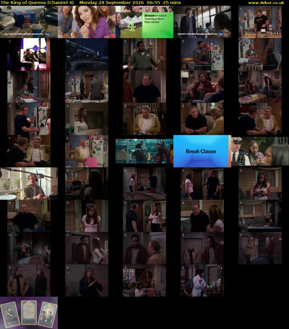 The King of Queens (Channel 4) Monday 28 September 2026 06:55 - 07:20