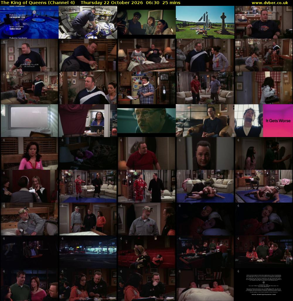 The King of Queens (Channel 4) Thursday 22 October 2026 06:30 - 06:55