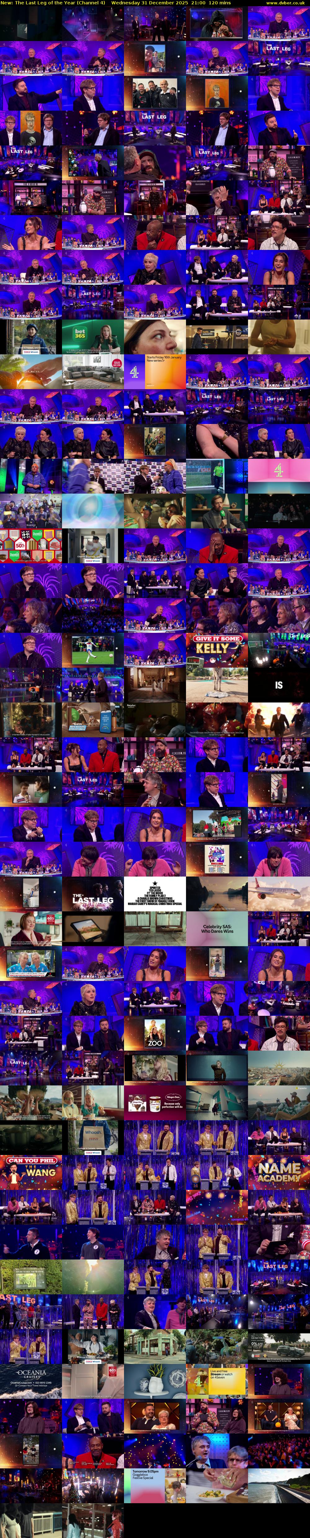 The Last Leg of the Year (Channel 4) Wednesday 31 December 2025 21:00 - 23:00