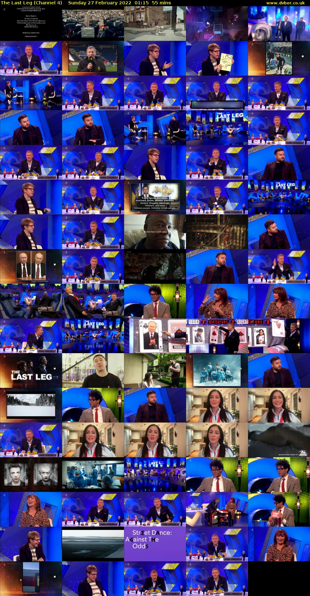 The Last Leg (Channel 4) Sunday 27 February 2022 01:15 - 02:10