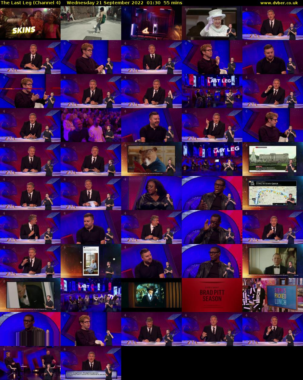 The Last Leg (Channel 4) Wednesday 21 September 2022 01:30 - 02:25