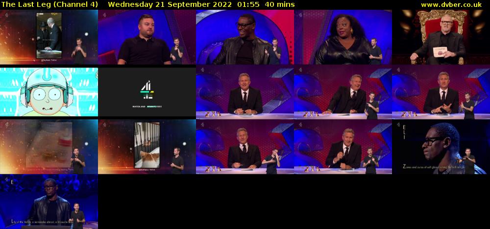 The Last Leg (Channel 4) Wednesday 21 September 2022 01:55 - 02:35