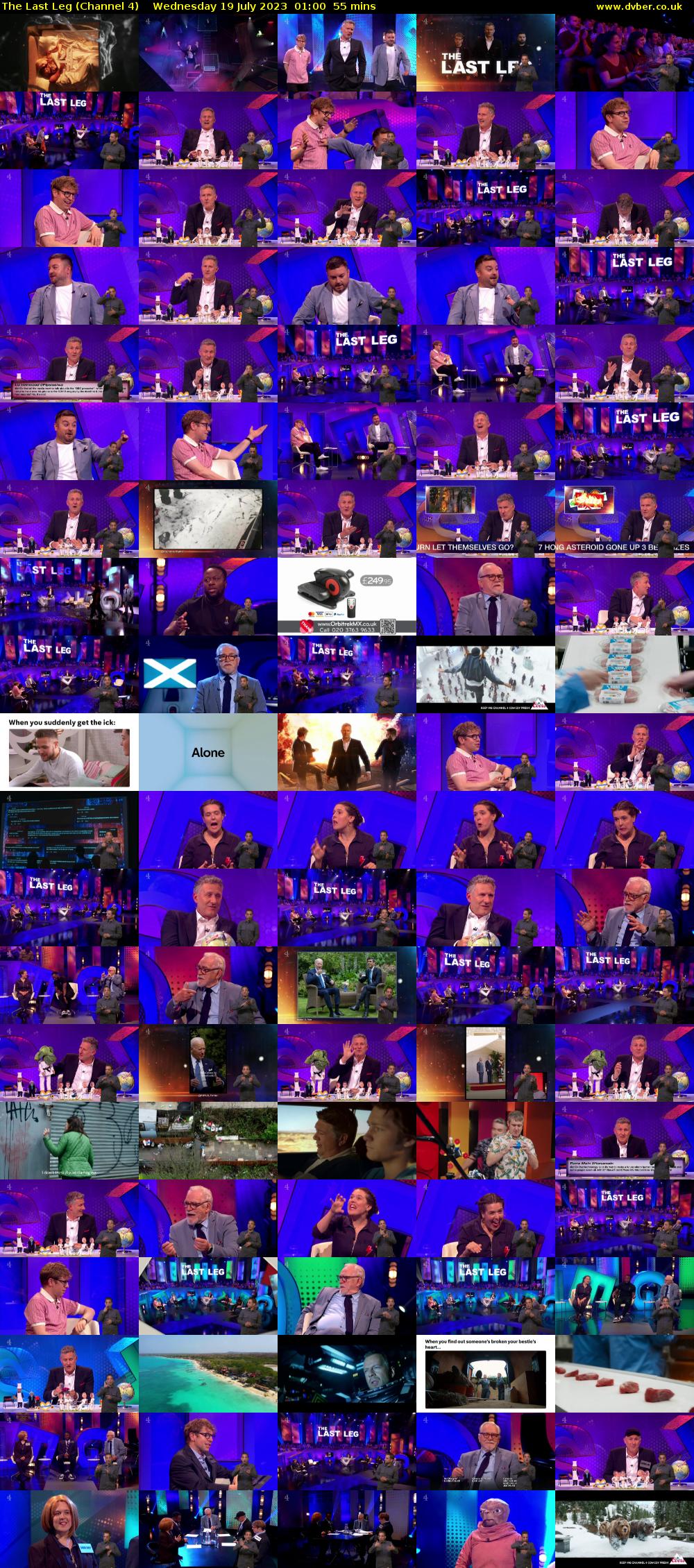 The Last Leg (Channel 4) Wednesday 19 July 2023 01:00 - 01:55